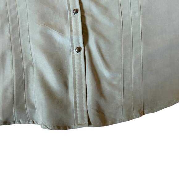 Woman's Olive Green Blouse By Apparenza Size 1x - Picture 6 of 8